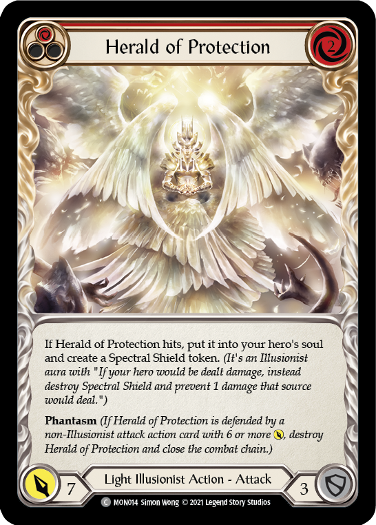 Herald of Protection (Rouge) [MON014] 1ère édition Normal 