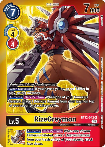 RizeGreymon [BT12-042] (Tamer Party -Special-) [Across Time Promos]