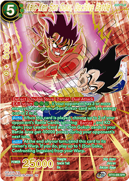 Kaio-Ken Son Goku, batalla decisiva (SPR) (BT15-066) [Enfrentamiento de Saiyan] 
