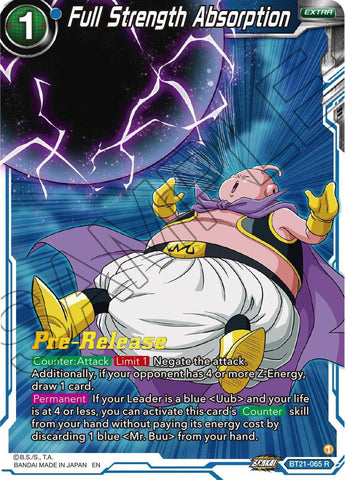 Full Strength Absorption (BT21-065) [Wild Resurgence Pre-Release Cards]