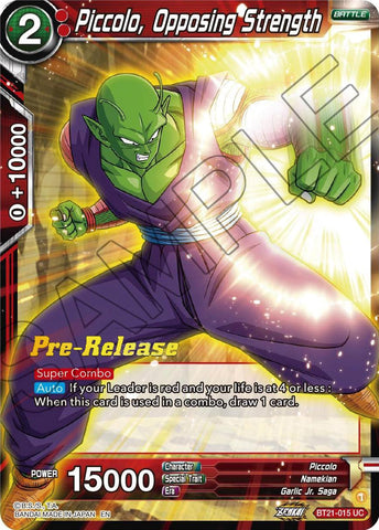 Piccolo, Opposing Strength (BT21-015) [Wild Resurgence Pre-Release Cards]