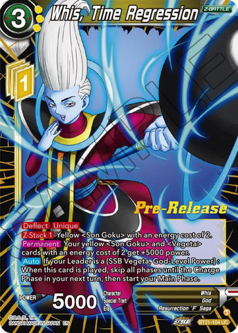 Whis, Time Regression (BT21-104) [Wild Resurgence Pre-Release Cards]