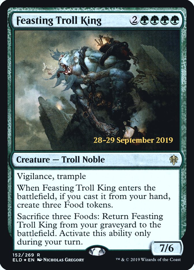 Feasting Troll King [Promotions d'avant-première du trône d'Eldraine] 