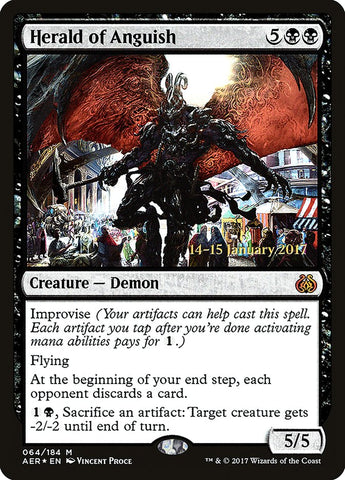 Herald of Anguish  (Prerelease) [Aether Revolt Prerelease Promos]