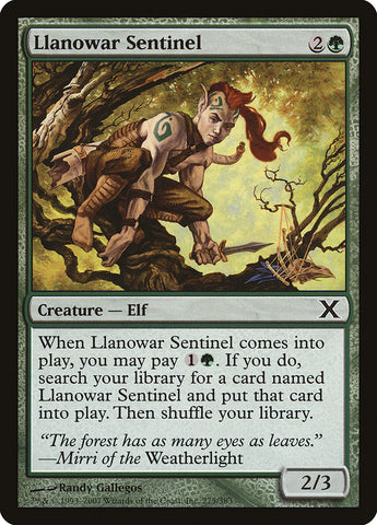 Llanowar Sentinel [Dixième édition] 