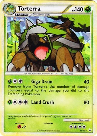 Torterra (10/95) (Cracked Ice Holo) [HeartGold &amp; SoulSilver: Unleashed] 