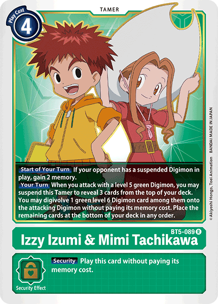 Izzy Izumi y Mimi Tachikawa [BT5-089] [Batalla de Omni] 