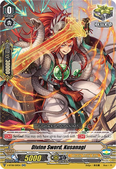 Divine Sword, Kusanagi (V-BT08/019EN RR) [Silverdust Blaze]