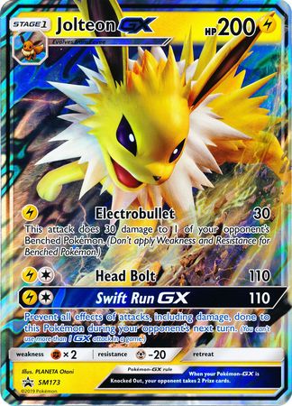 Jolteon GX (SM173) (Tarjeta Jumbo) [Sol y Luna: Black Star Promos] 