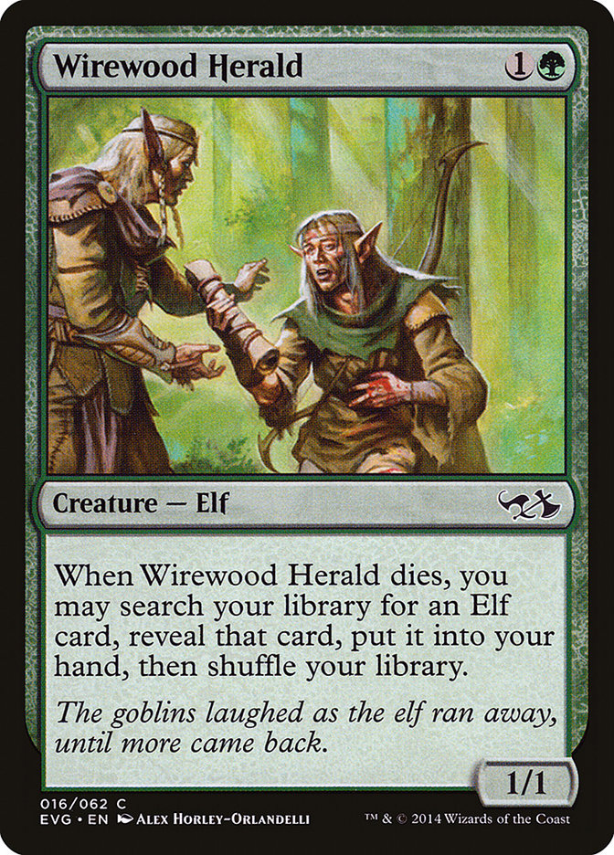 Wirewood Herald (Elfes contre Gobelins) [Duel Decks Anthology] 