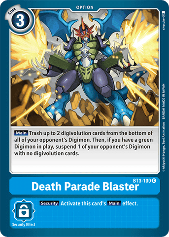 Death Parade Blaster [BT3-100] [Lanzamiento Booster Ver.1.5] 