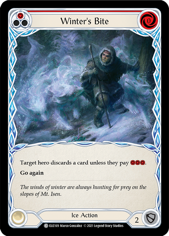 Winter's Bite (Rouge) [ELE169] 1ère édition Rainbow Foil 