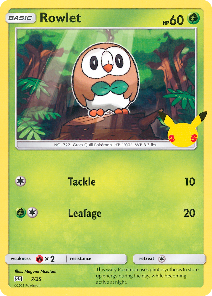 Rowlet (7/25) [25e anniversaire de McDonald's] 