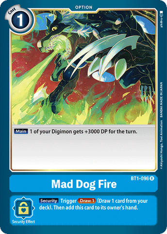 Mad Dog Fire [BT1-096] [Lanzamiento de refuerzo Ver.1.0] 
