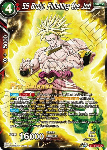 SS Broly, Terminando el trabajo (BT15-020) [Promociones de presentación de Saiyan Showdown] 