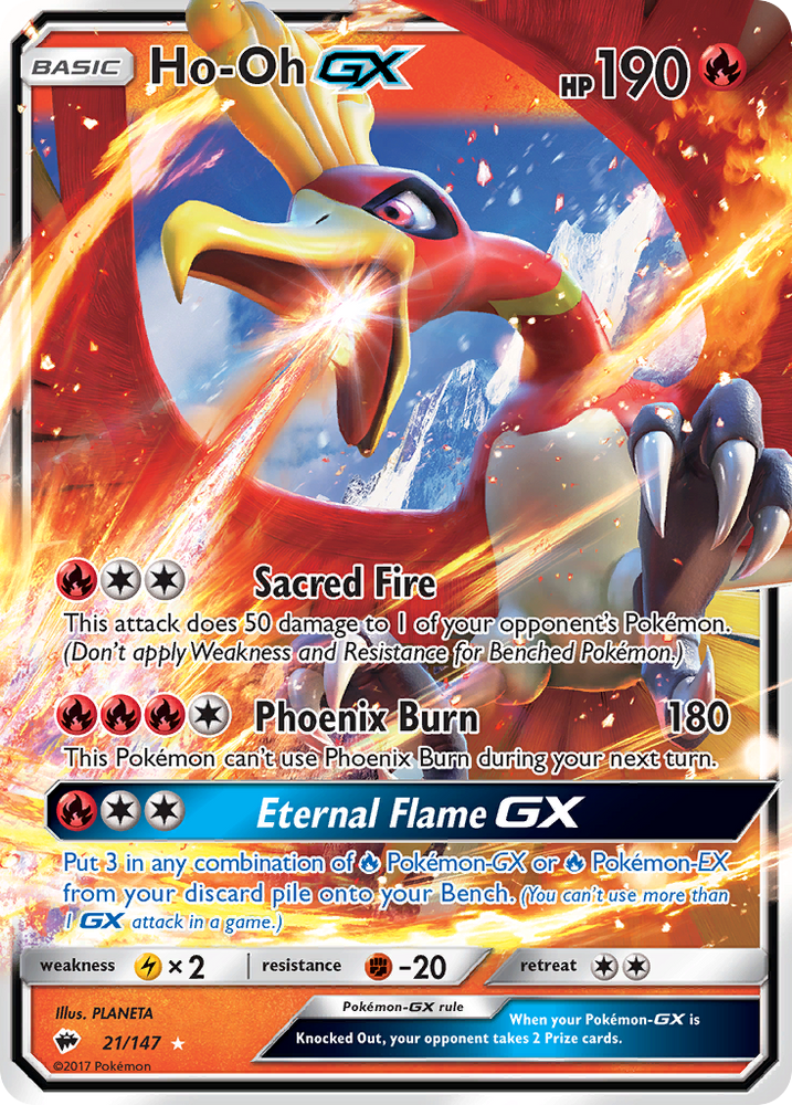 Ho-Oh GX (21/147) [Soleil et Lune : Ombres Brûlantes] 