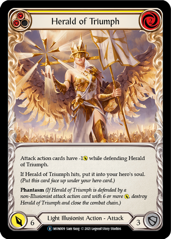 Herald of Triumph (jaune) [U-MON009-RF] Feuille arc-en-ciel illimitée 