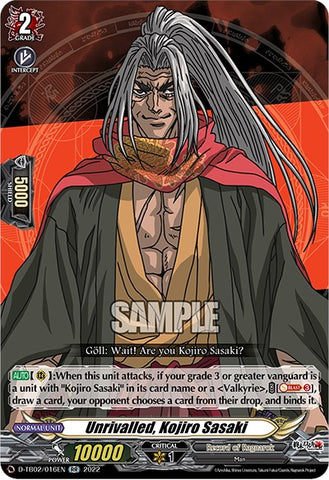 Unrivalled, Kojiro Sasaki (D-TB02/016EN) [Record of Ragnarok]