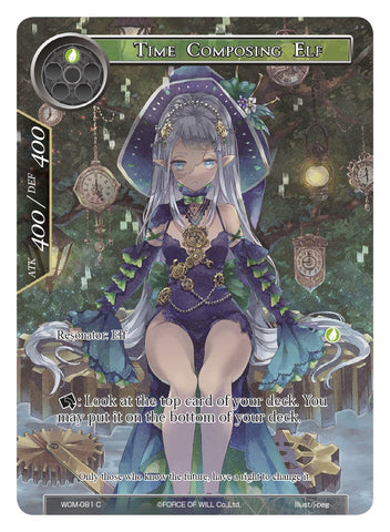 Time Composing Elf (Full Art) (WOM-081) [Winds of the Ominous Moon]