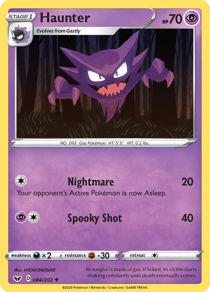 Haunter (84/202) [Épée et bouclier : ensemble de base] 