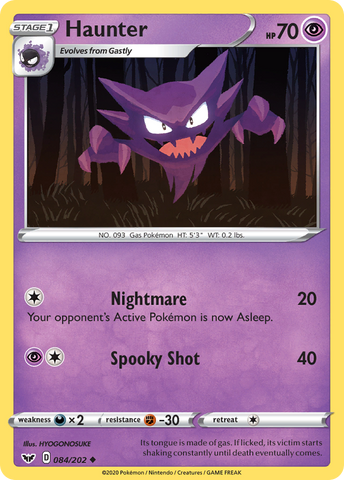 Haunter (84/202) [Épée et bouclier : ensemble de base] 