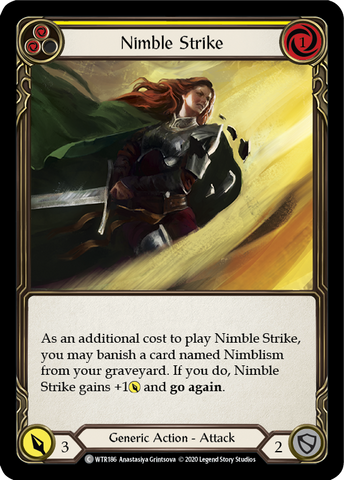 Nimble Strike (Yellow) [U-WTR186] Unlimited Rainbow Foil