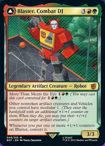 Blaster, Combat DJ // Blaster, Morale Booster [Universes Beyond: Transformers]