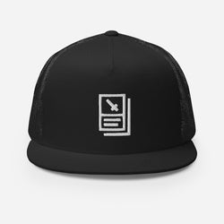 "Card Icon" (White) Trucker Cap