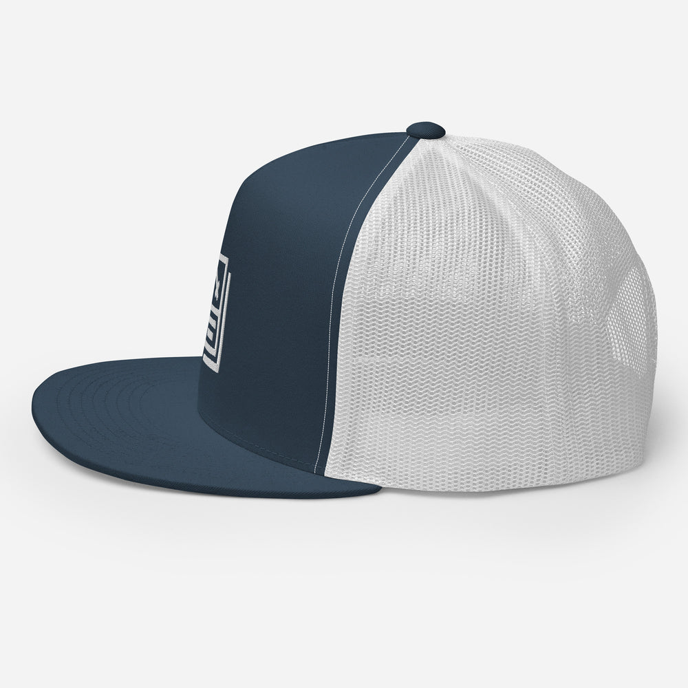 "Card Icon" (White) Trucker Cap