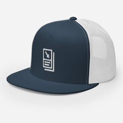 "Card Icon" (White) Trucker Cap