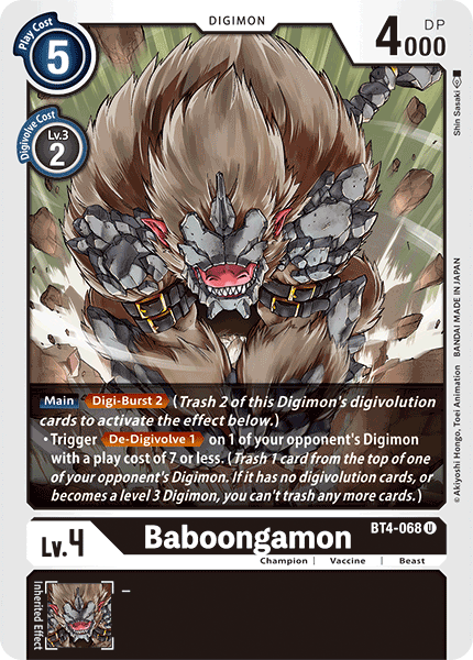 Baboongamon [BT4-068] [Gran Leyenda]