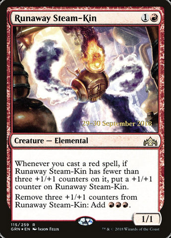 Runaway Steam-Kin  (Prerelease) [Guilds of Ravnica Prerelease Promos]