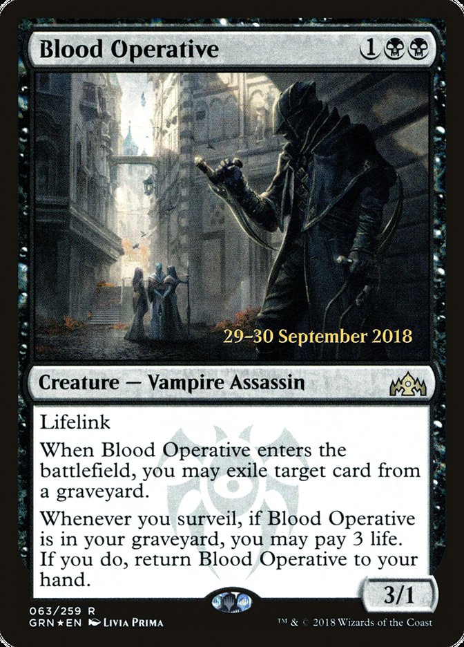 Blood Operative  [Guilds of Ravnica Prerelease Promos]