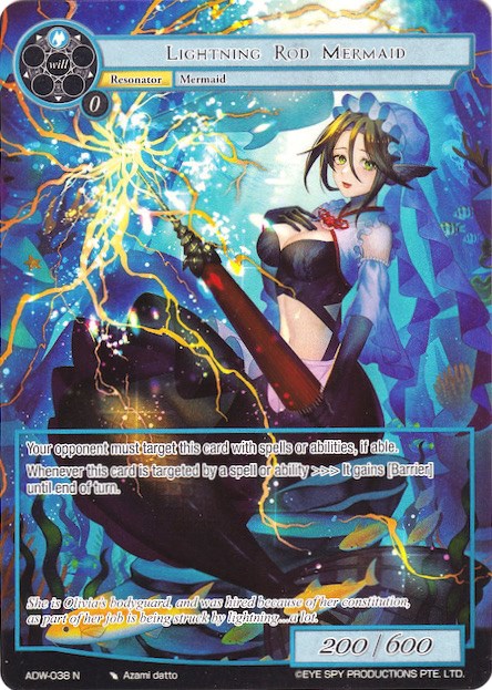Lightning Rod Mermaid (Full Art) (ADW-038) [Assault into the Demonic World]