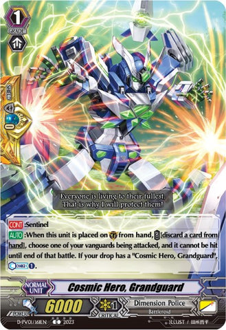 Cosmic Hero, Grandguard (D-PV01/161EN) [D-PV01: History Collection]