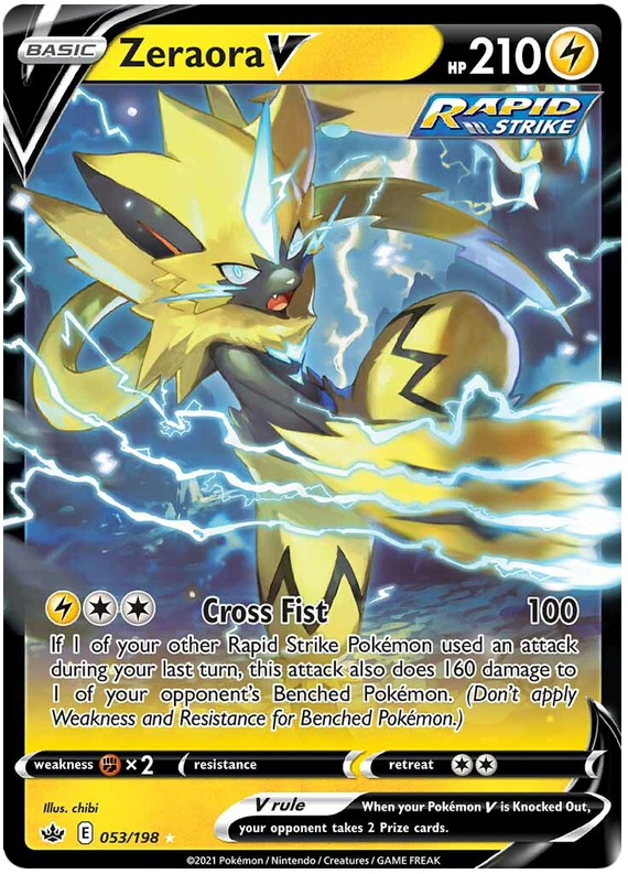 Zeraora V (053/198) [Espada y escudo: Reino escalofriante] 