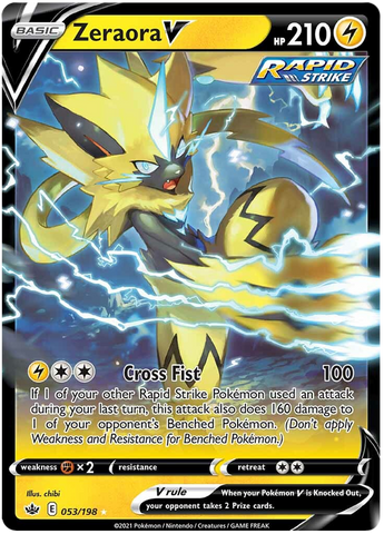 Zeraora V (053/198) [Espada y escudo: Reino escalofriante] 