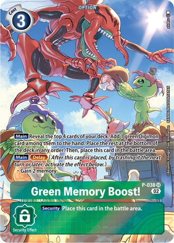 Green Memory Boost! [P-038] (Digimon Adventure Box 2) [Promotional Cards]