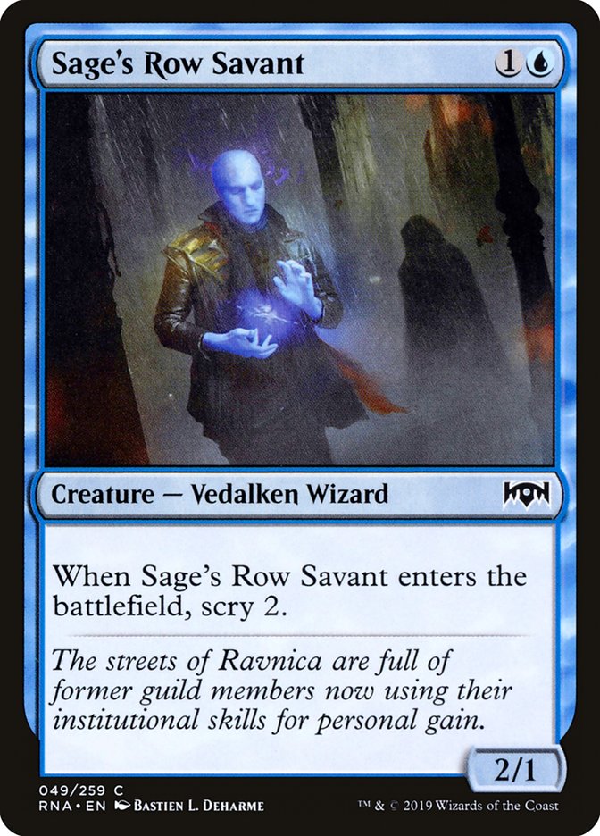 Sage's Row Savant [Allégeance de Ravnica] 