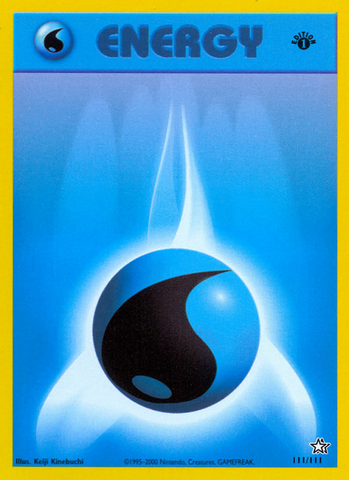 Water Energy (111/111) [Neo Genesis 1st Edition]