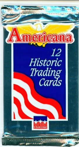 Paquete de cartas coleccionables históricas de Americana