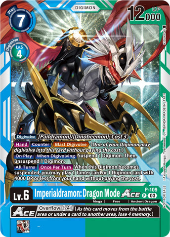 Imperialdramon: Dragon Mode Ace [P-109 ] (NYCC 2023 Demo Deck) [Promotional Cards]