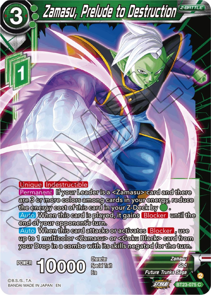 Zamasu & Goku Black // Zamasu & SS Rose Goku Black, Humanity's Destruction (BT23-072) [Perfect Combination]