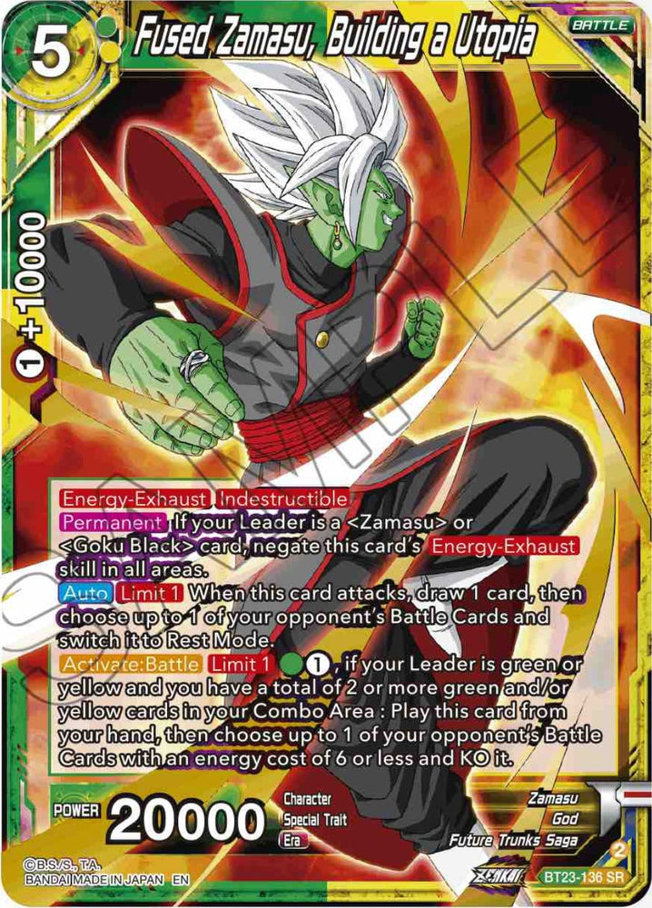 Zamasu, the Beginning of Despair (BT23-108) [Perfect Combination]