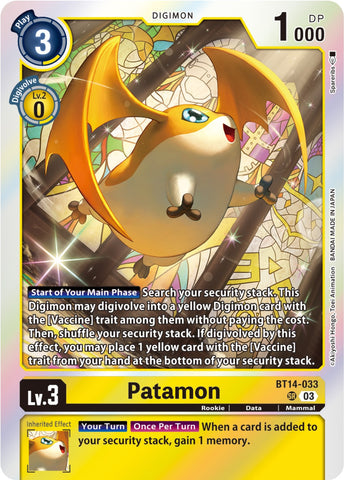 Patamon [BT14-033] [Blast Ace]