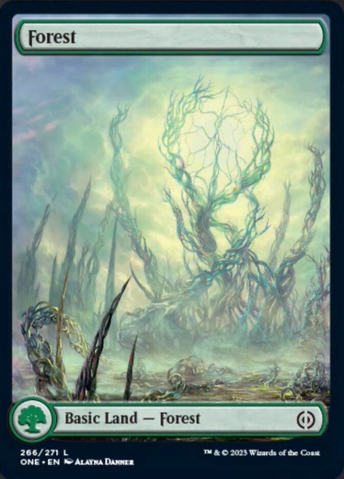 Forest (266) (Full-Art) [Phyrexia: All Will Be One]