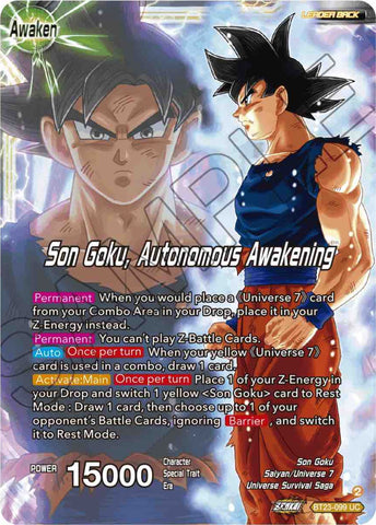 SSB Son Goku // Son Goku, Autonomous Awakening (BT23-099) [Perfect Combination]