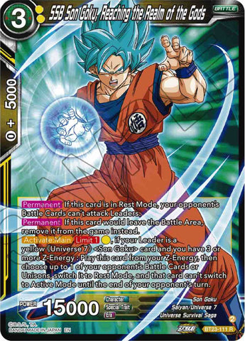 SSB Son Goku, Reaching the Realm of the Gods (BT23-111) [Perfect Combination]