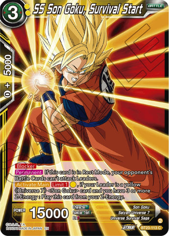 SS Son Goku, Survival Start (BT23-113) [Perfect Combination]