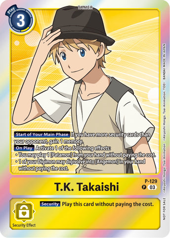 T.K. Takaishi [P-129] (Tamer Party Pack -The Beginning- Ver. 2.0) [Promotional Cards]